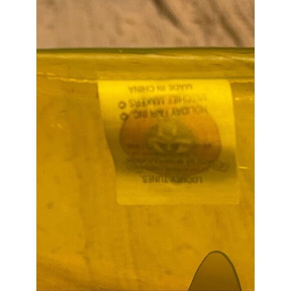 Looney Tunes Tweety bird & friends Hip Hop Yellow Transparent vinyl Tote Bag Vin - Picture 4 of 5